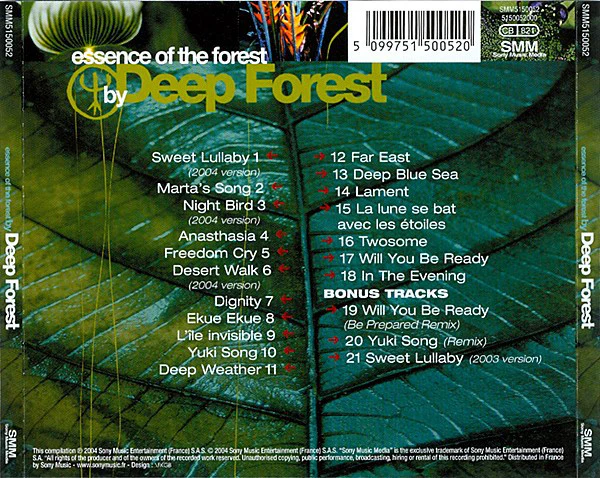 Deep Forest - Essence Of The Forest (CD, Comp) - Image 2