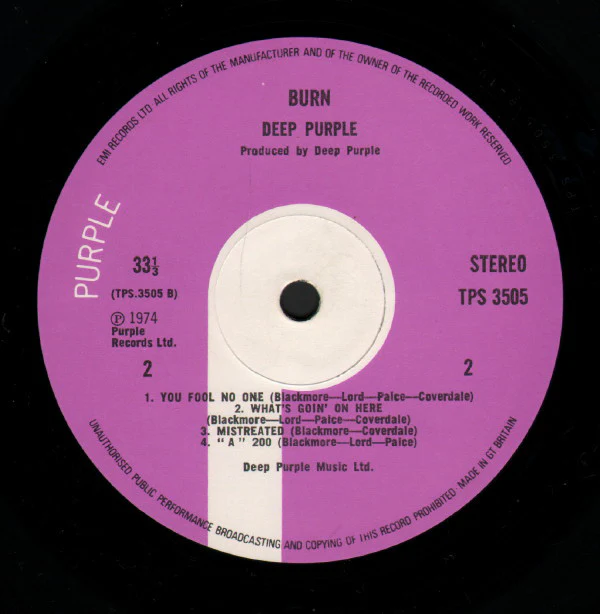 Deep Purple - Burn (LP, Album, RP) - Image 4