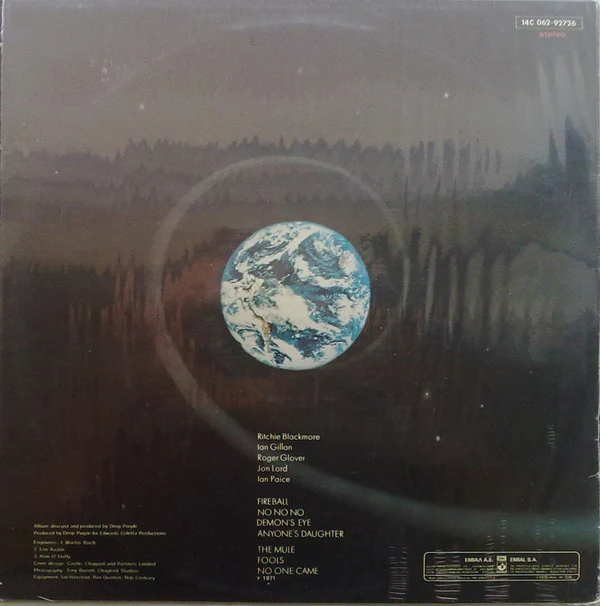 Deep Purple - Fireball (LP, Album, RP) - Image 2