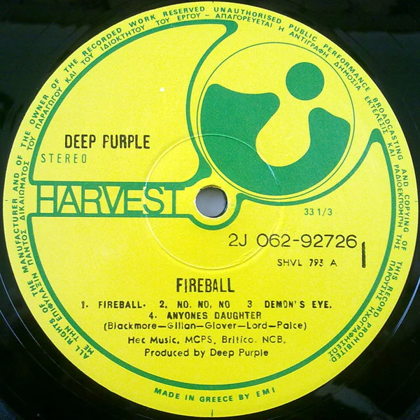 Deep Purple - Fireball (LP, Album, RP) - Image 3