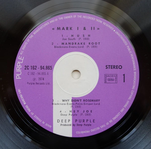 Deep Purple - Mark I & II (2xLP, Comp, RE) - Image 4