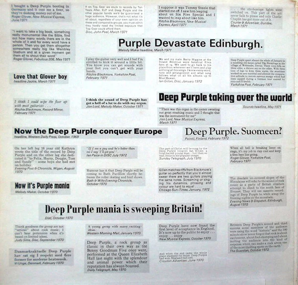 Deep Purple - Who Do We Think We Are (LP, Album, Gat) - Image 2