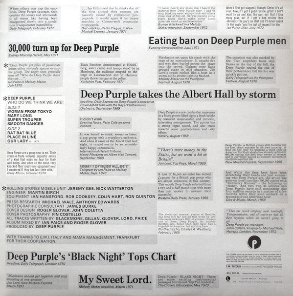 Deep Purple - Who Do We Think We Are (LP, Album, Gat) - Image 3