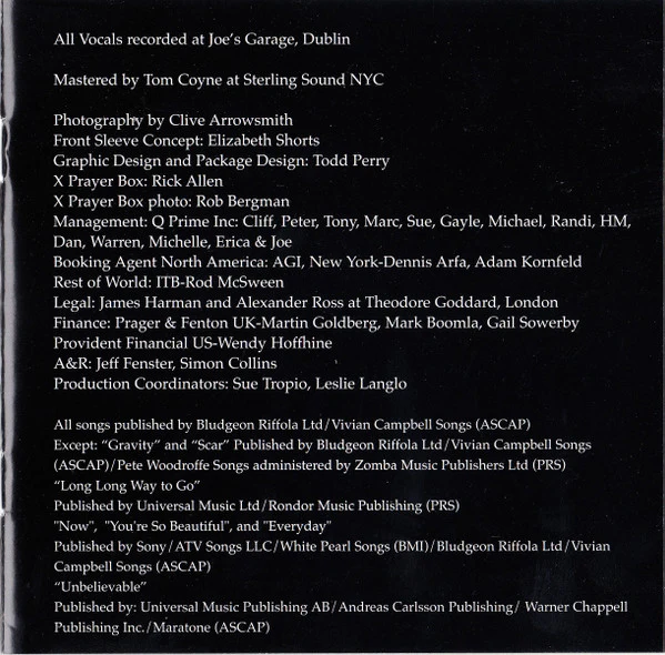 Def Leppard - X (CD, Album) - Image 5