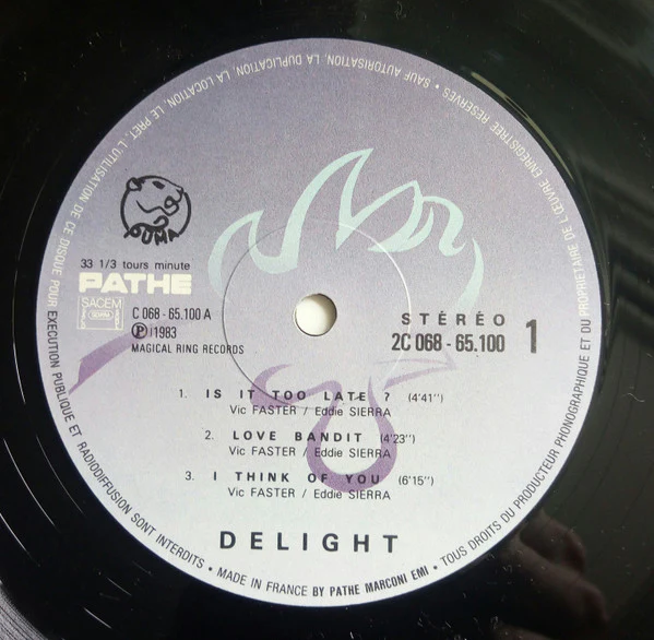 Delight - Is It Too Late (LP, Album) - Image 3