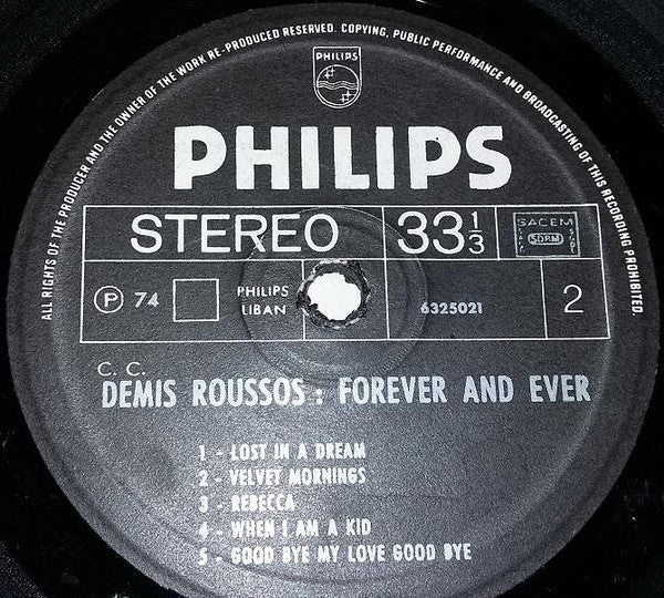 Démis Roussos* - Forever And Ever (LP, Album) - Image 4