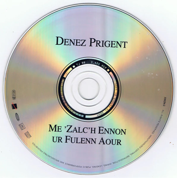 Denez Prigent - Me 'Zalc'h Ennon Ur Fulenn Aour (CD, Album) - Image 3