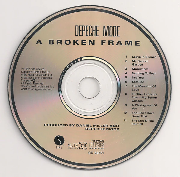 Depeche Mode - A Broken Frame (CD, Album, RE) - Image 4