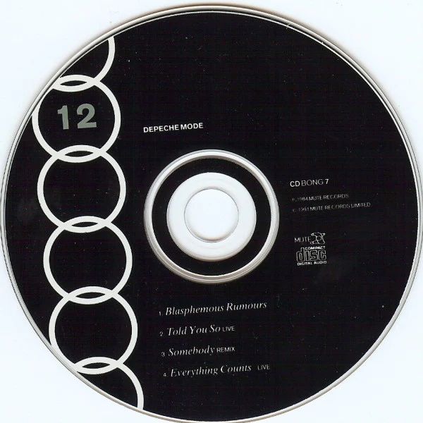 Depeche Mode - Blasphemous Rumours / Somebody (CD, Single, RE) - Image 3