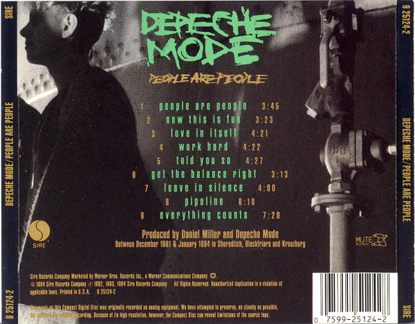 Depeche Mode - People Are People (CD, Album, Comp, RE) - Image 2