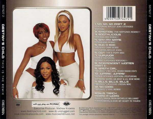 Destiny's Child - This Is The Remix (CD, Comp, Copy Prot.) - Image 2