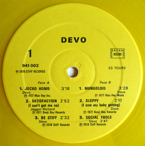 Devo - B Stiff (12", Comp, Yel) - Image 3