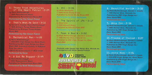 Devo - Music From Adventures Of The Smart Patrol (CD, Comp) - Image 3