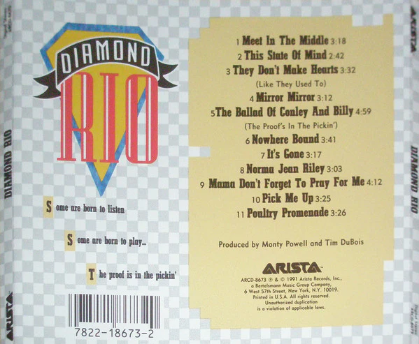 Diamond Rio - Diamond Rio (CD, Album, Club) - Image 2