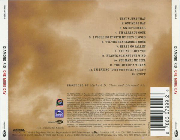 Diamond Rio - One More Day (CD, Album, Enh) - Image 3