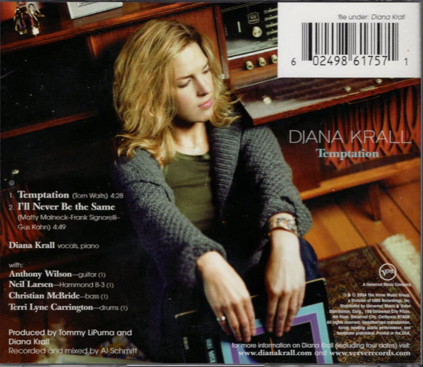 Diana Krall - Temptation (CD, Single) - Image 3