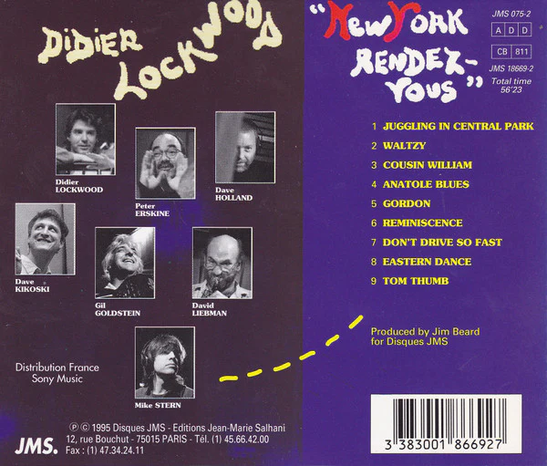 Didier Lockwood - New York Rendez-Vous (CD, Album) - Image 4