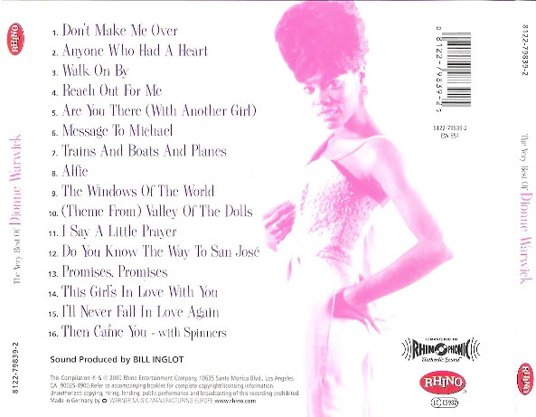 Dionne Warwick - The Very Best Of Dionne Warwick (CD, Comp, RM) - Image 3