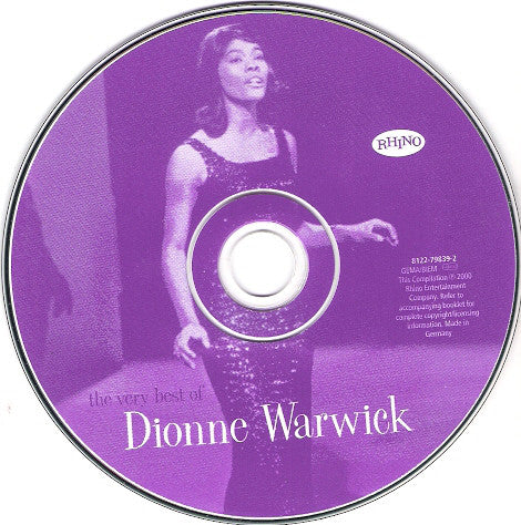 Dionne Warwick - The Very Best Of Dionne Warwick (CD, Comp, RM) - Image 4