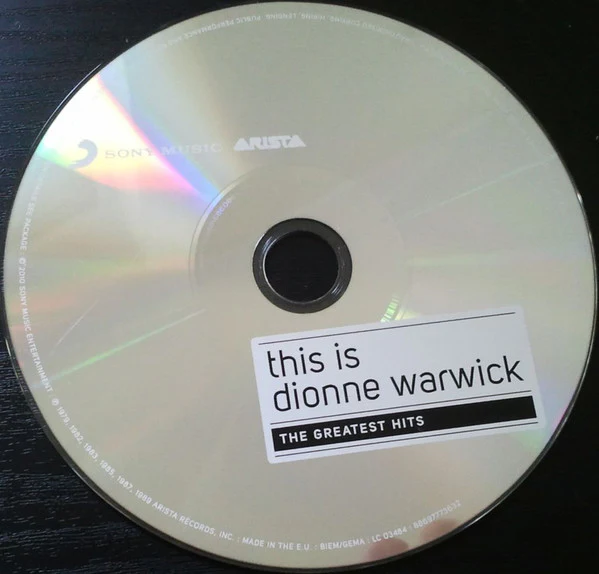 Dionne Warwick - This Is Dionne Warwick - The Greatest Hits (CD, Comp, Dig) - Image 3