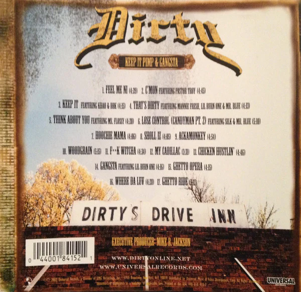 Dirty  - Keep It Pimp & Gangsta (CD, Album, Edi) - Image 2