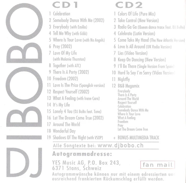 DJ BoBo - Celebration (Limited Edition 2CD) (2xCD, Album, Enh, Ltd) - Image 2