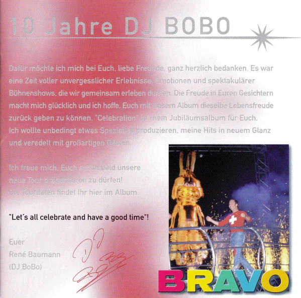 DJ BoBo - Celebration (Limited Edition 2CD) (2xCD, Album, Enh, Ltd) - Image 3