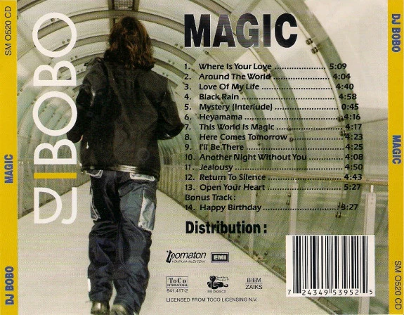 DJ BoBo - Magic (CD, Album) - Image 2