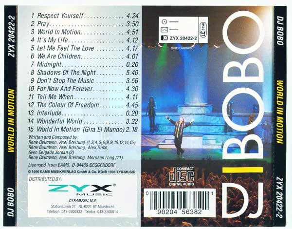 DJ BoBo - World In Motion (CD, Album) - Image 2
