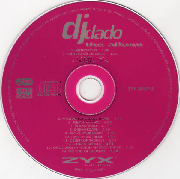 DJ Dado - The Album (CD, Album) - Image 3