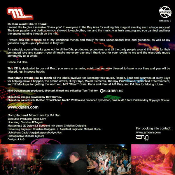 DJ Dan - Mixed Live: Ruby Skye, San Francisco (CD, Mixed + DVD) - Image 4