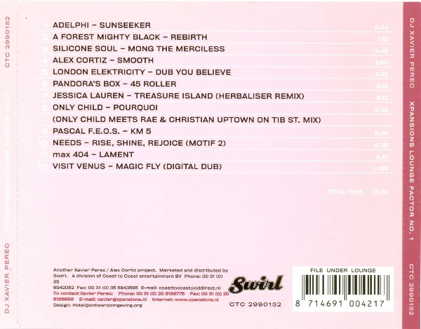 DJ Xavier Perec* - Xpansions (CD, Comp, Mixed) - Image 3