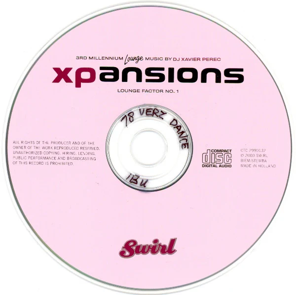 DJ Xavier Perec* - Xpansions (CD, Comp, Mixed) - Image 4