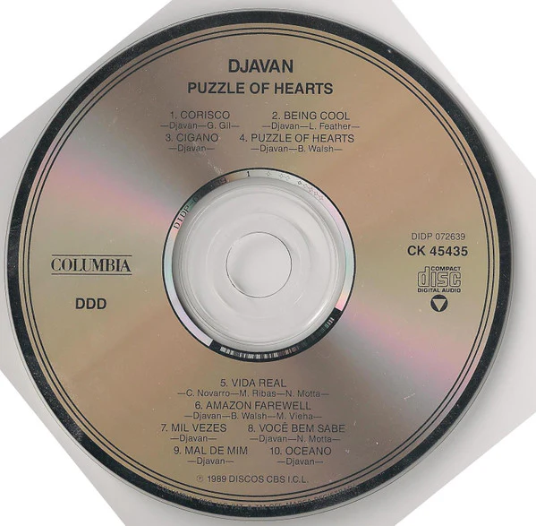 Djavan - Puzzle Of Hearts (CD, Album) - Image 3