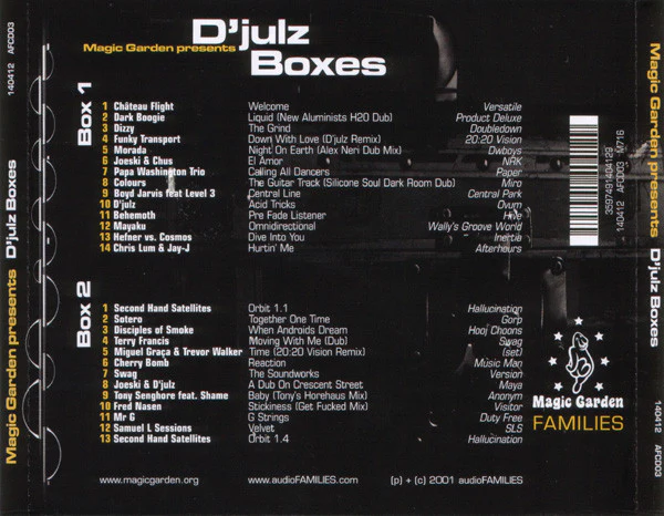 D'julz - Magic Garden Presents D'julz Boxes (2xCD, Comp, Mixed) - Image 2