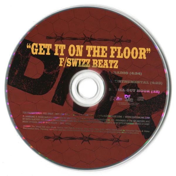 DMX - Get It On The Floor (CD, Single, Promo) - Image 3