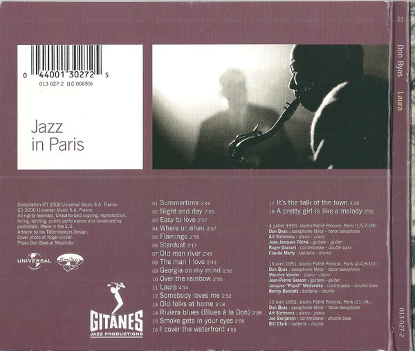 Don Byas - Laura (CD, Comp, RM, RP) - Image 2