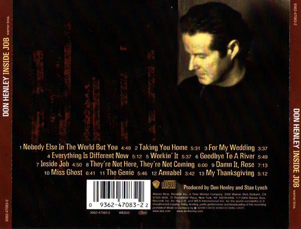 Don Henley - Inside Job (CD, Album) - Image 2