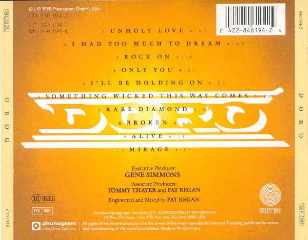 Doro - Doro (CD, Album) - Image 2