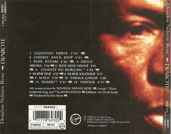 Doudou N'Diaye Rose - Djabote (CD, Album) - Image 3