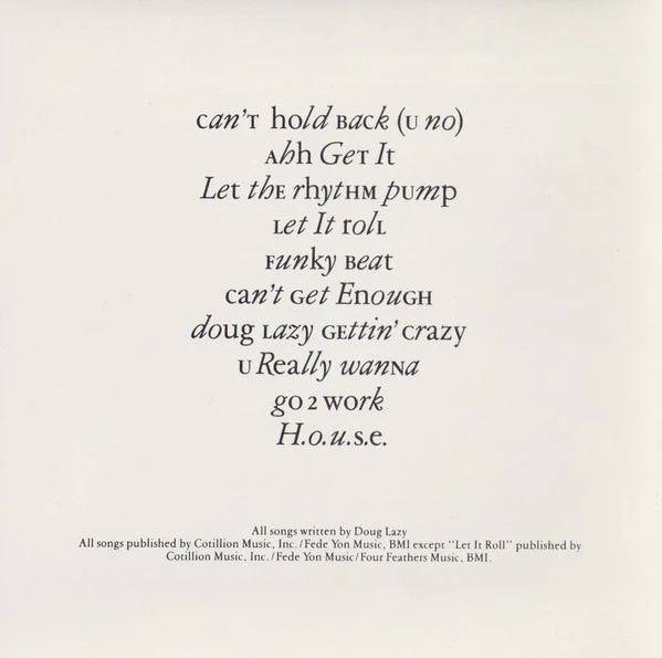 Doug Lazy - Doug Lazy Gettin' Crazy (CD, Album) - Image 4