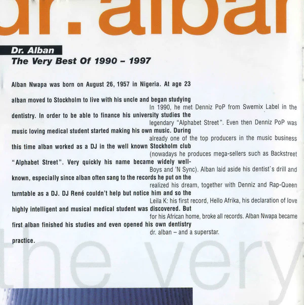 Dr. Alban - The Very Best Of 1990 - 1997 (CD, Comp) - Image 5