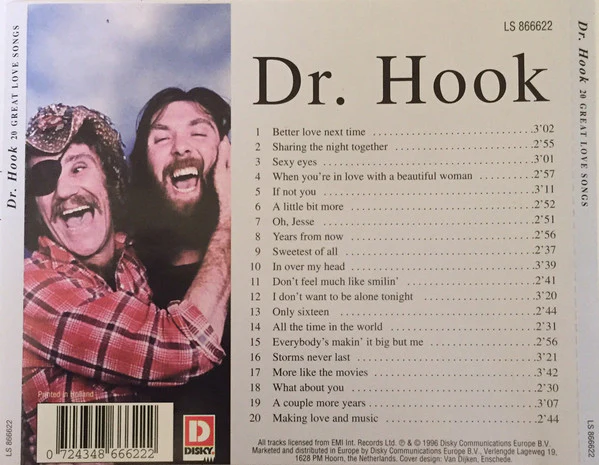 Dr. Hook - 20 Great Love Songs (CD, Comp) - Image 2