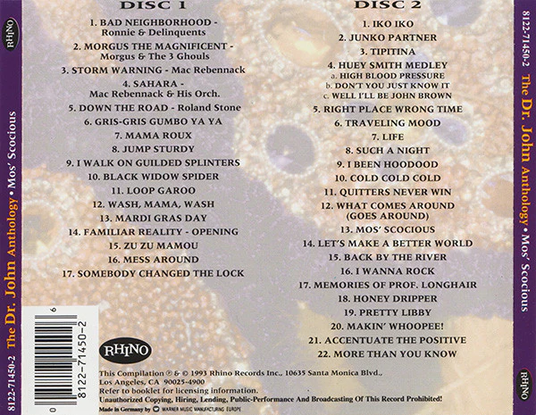 Dr. John - Mos' Scocious: The Dr. John Anthology (2xCD, Comp) - Image 5