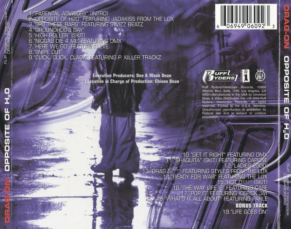Drag-On - Opposite Of H2O (CD, Album) - Image 4