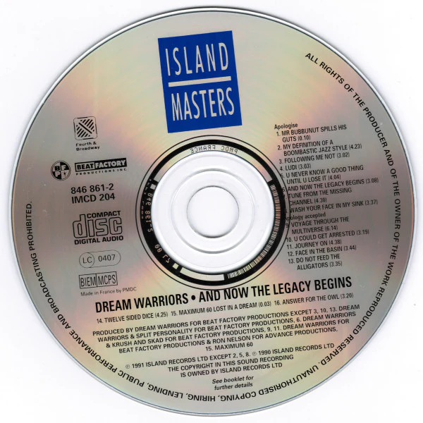Dream Warriors - And Now The Legacy Begins (CD, Album, RE) - Image 3