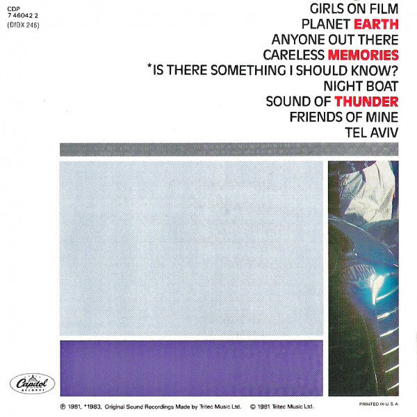 Duran Duran - Duran Duran (CD, Album, RE, RP) - Image 5