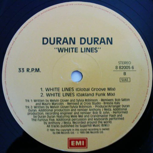 Duran Duran - White Lines (12", Single) - Image 4