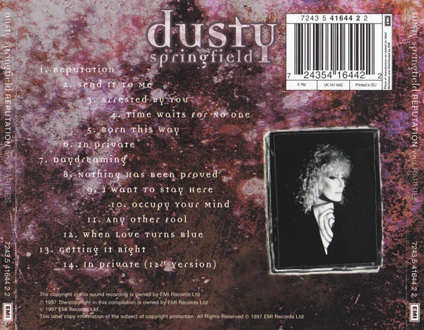 Dusty Springfield - Reputation And Rarities (CD, Album, RE, RP) - Image 2