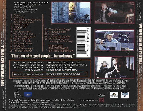 Dwight Yoakam - South Of Heaven, West Of Hell: Songs And Score From And Inspired By The Motion Picture (CD, Album) - Image 2